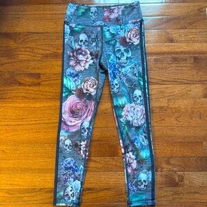 Evolution and creation skull leggings